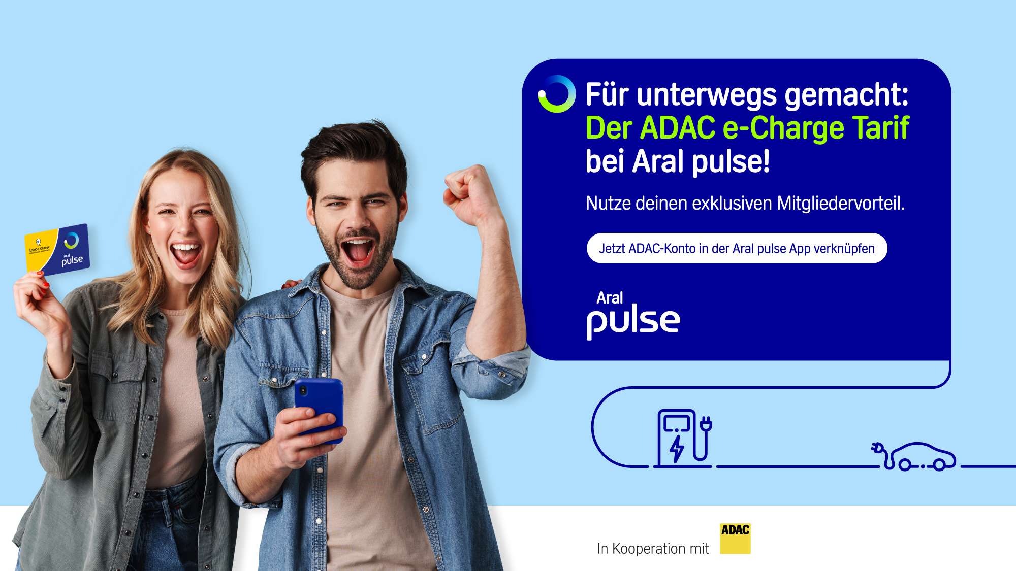 ADAC-Mitglieder Aufgepasst! Der ADAC e-Charge Tarif bei Aral pulse
