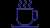Hot coffee icon