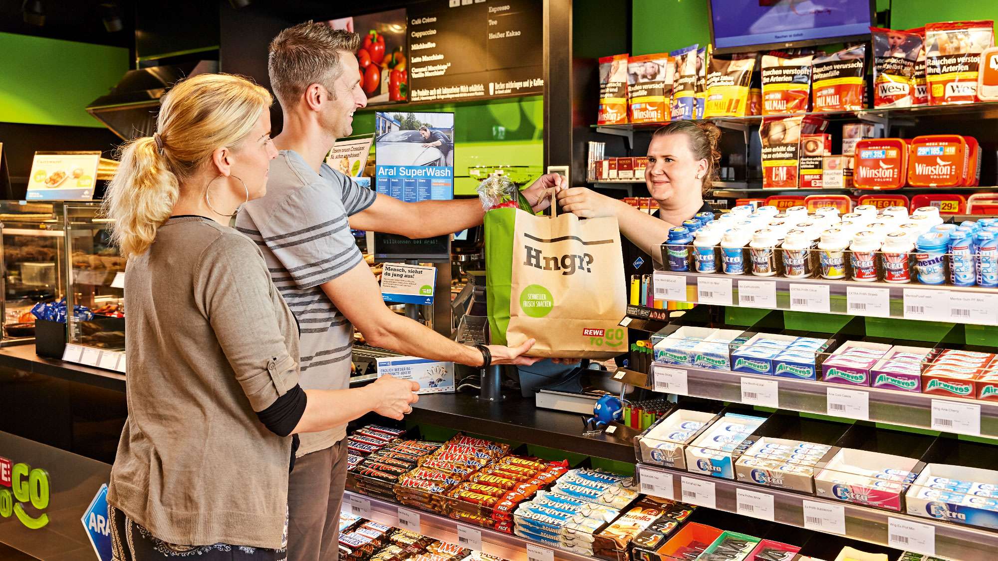 REWE To Go Presse Home