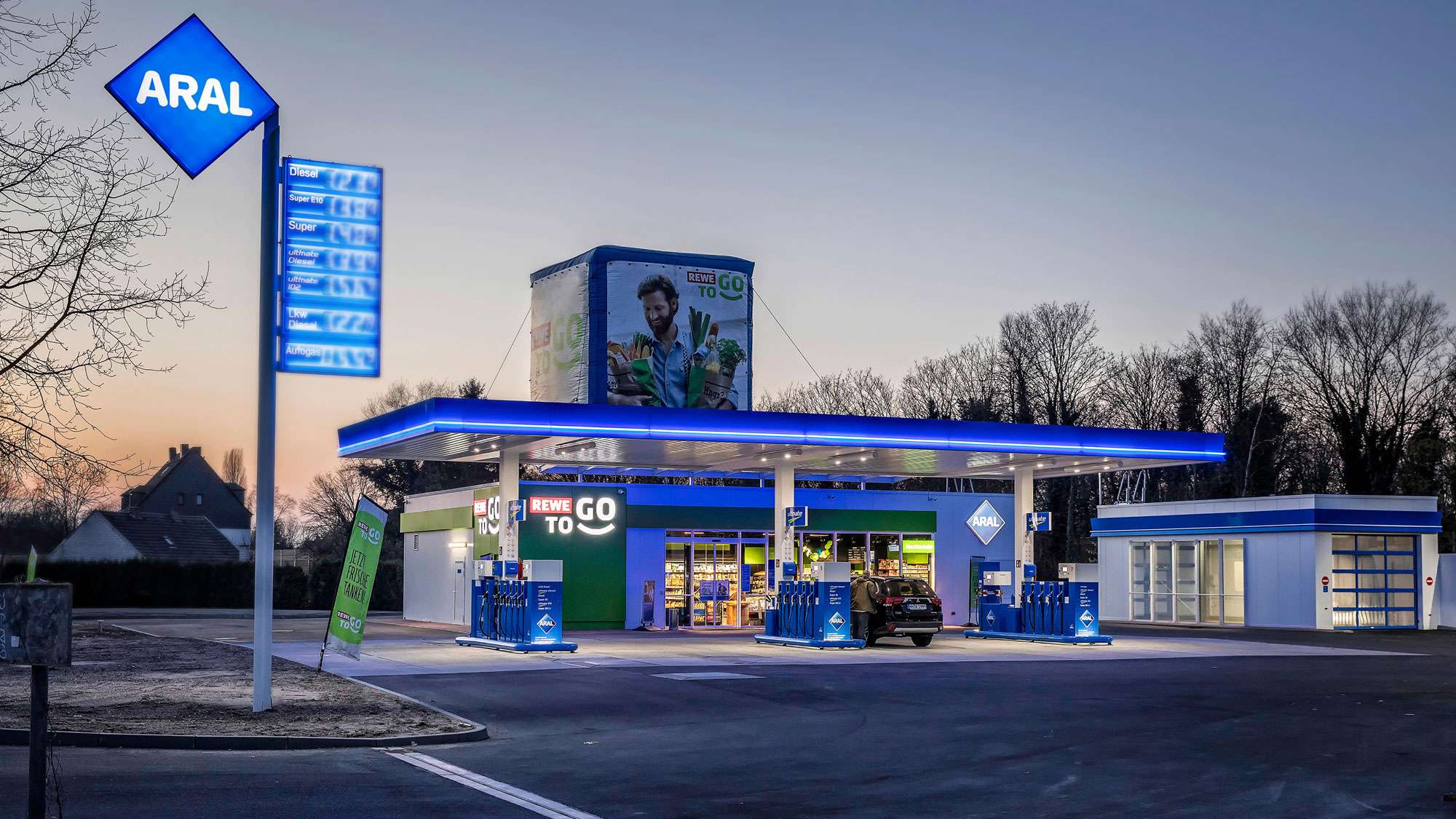 REWEToGo an 85 weiteren Aral Tankstellen